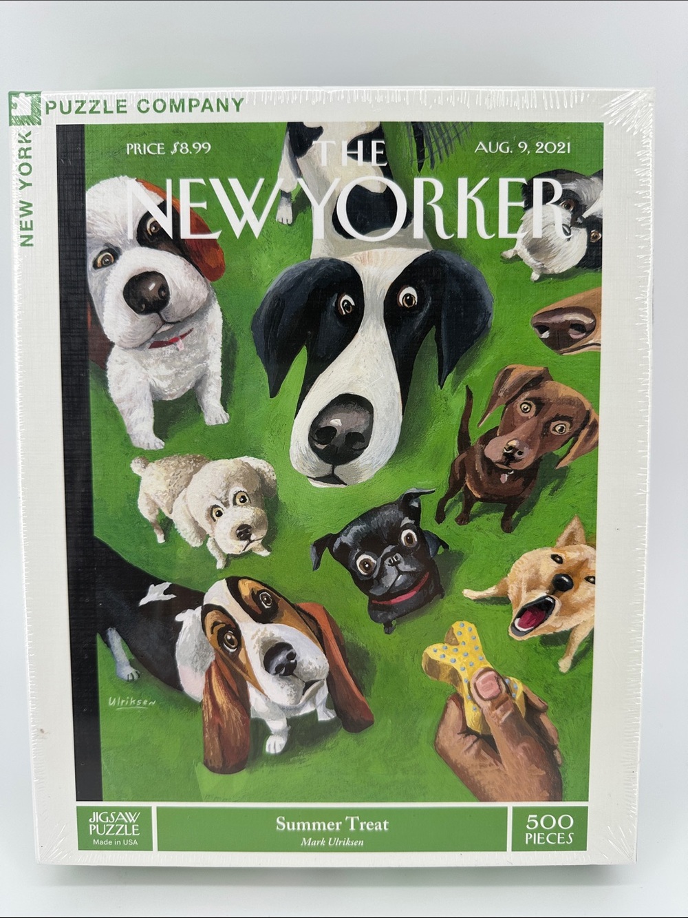 The New Yorker Summer Treat Mark Ulriksen Dogs 500 pc Puzzle Sealed New